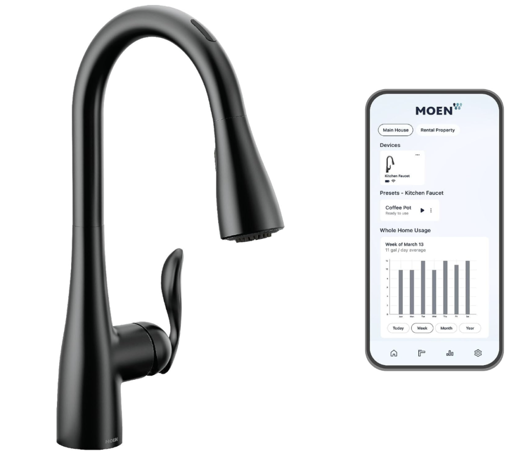 Moen Smart Faucet with Motion Control and Voice Control cool gadget